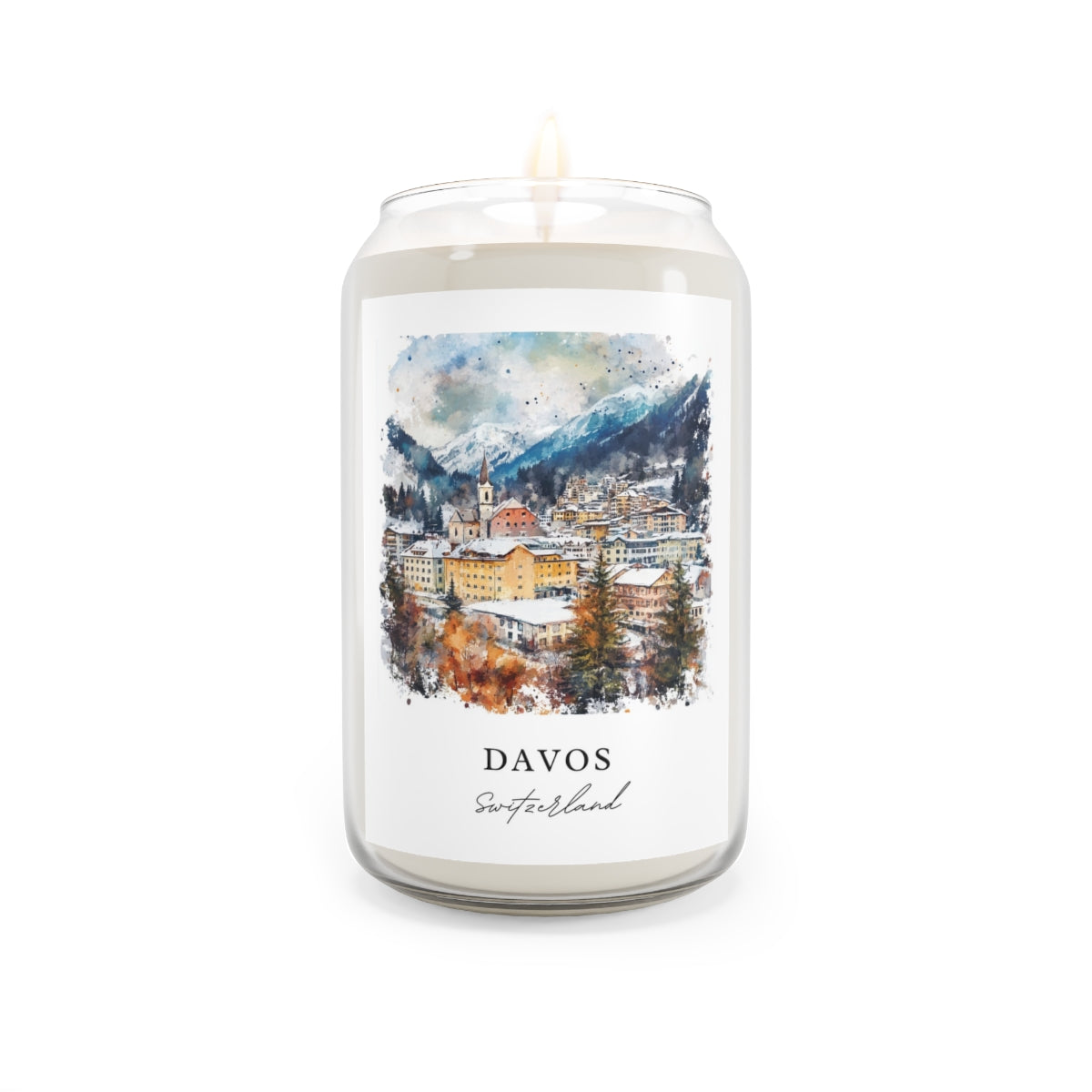 Davos, Switzerland scented soy candle