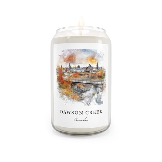 Dawson Creek, Canada scented soy candle