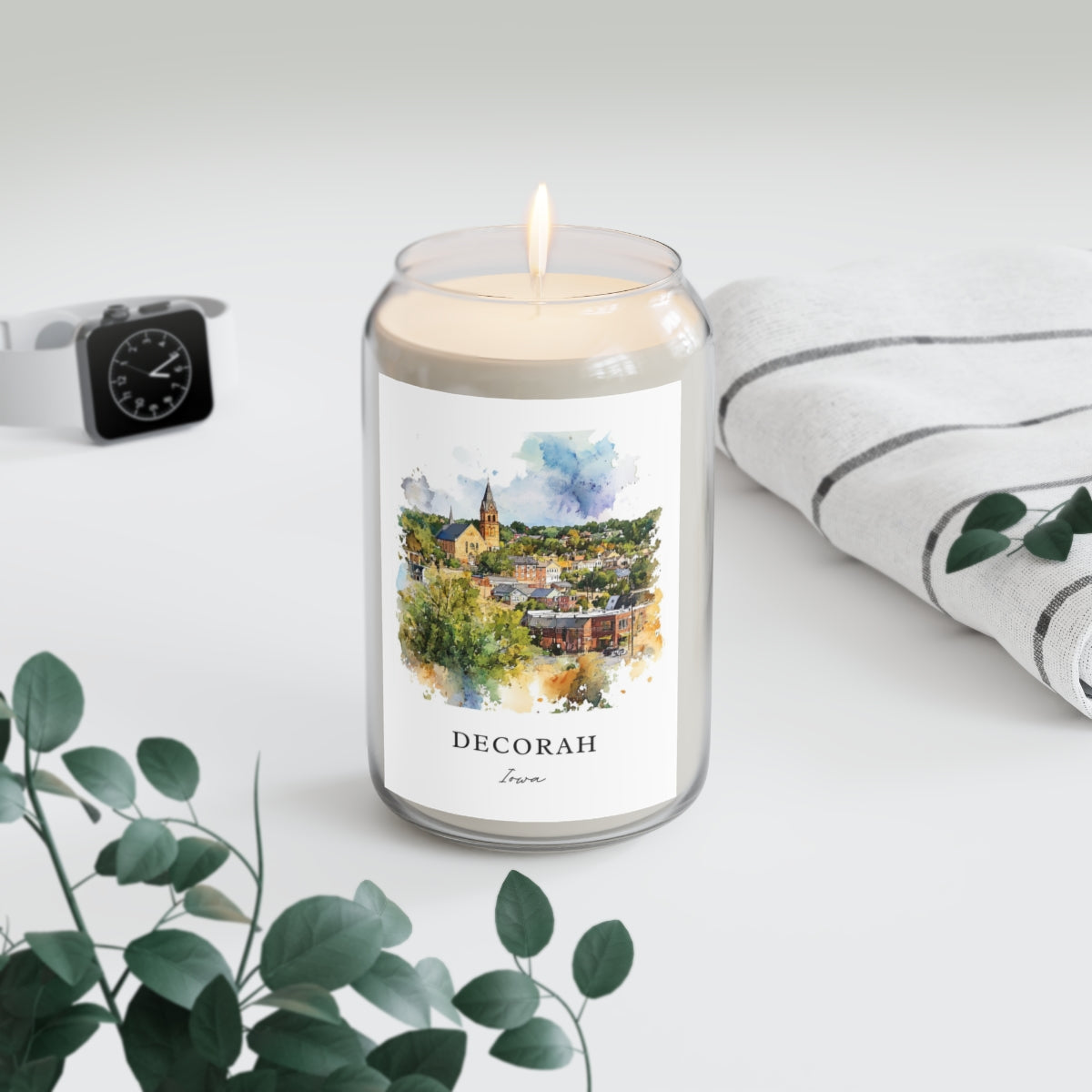 Decorah, Iowa scented soy candle