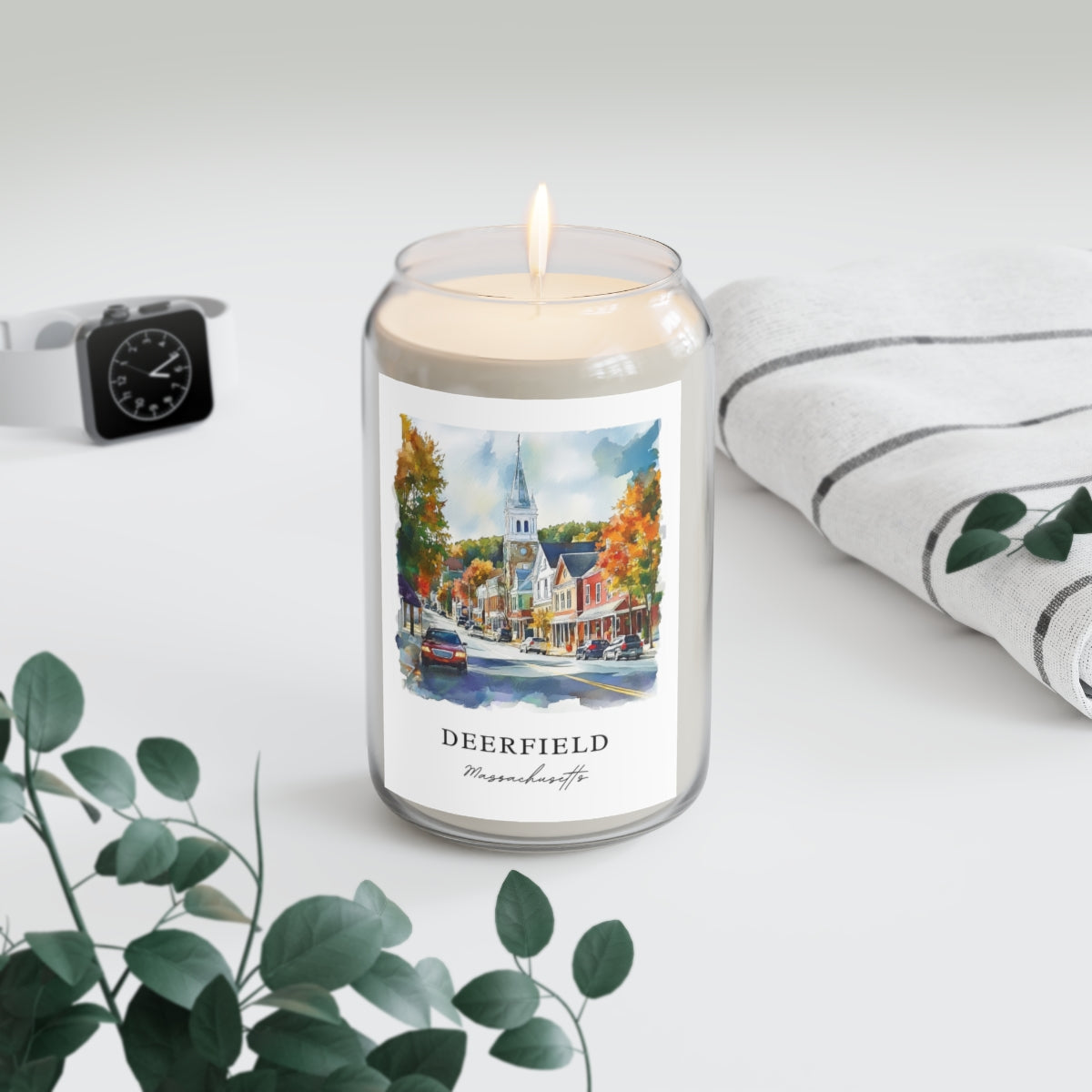Deerfield, Massachusetts scented soy candle