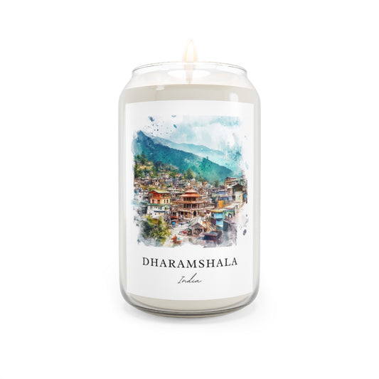 Dharamshala, India scented soy candle