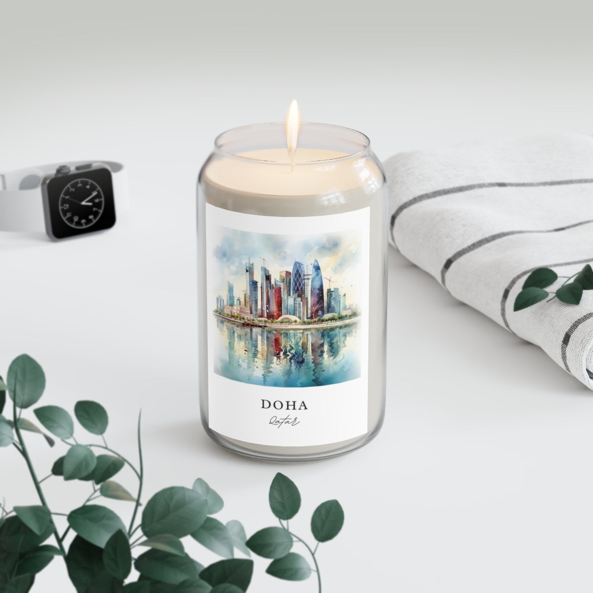Doha, Qatar scented soy candle