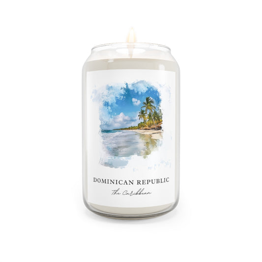 Dominican Republic, The Caribbean scented soy candle