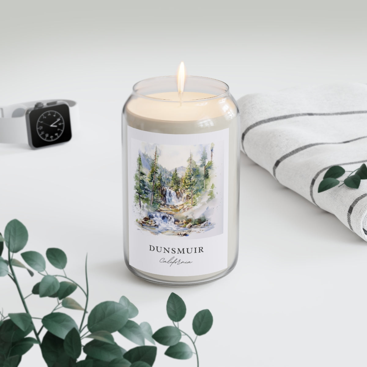 Dunsmuir, California scented soy candle