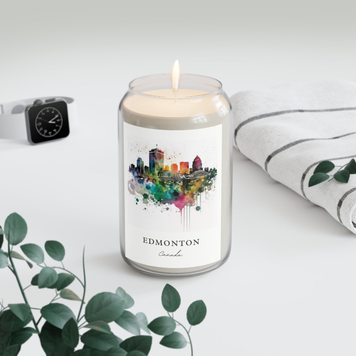 Edmonton, Canada scented soy candle