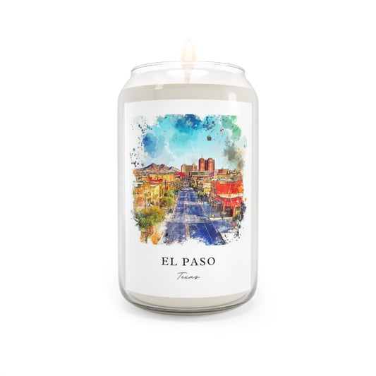 El Paso, Texas scented soy candle