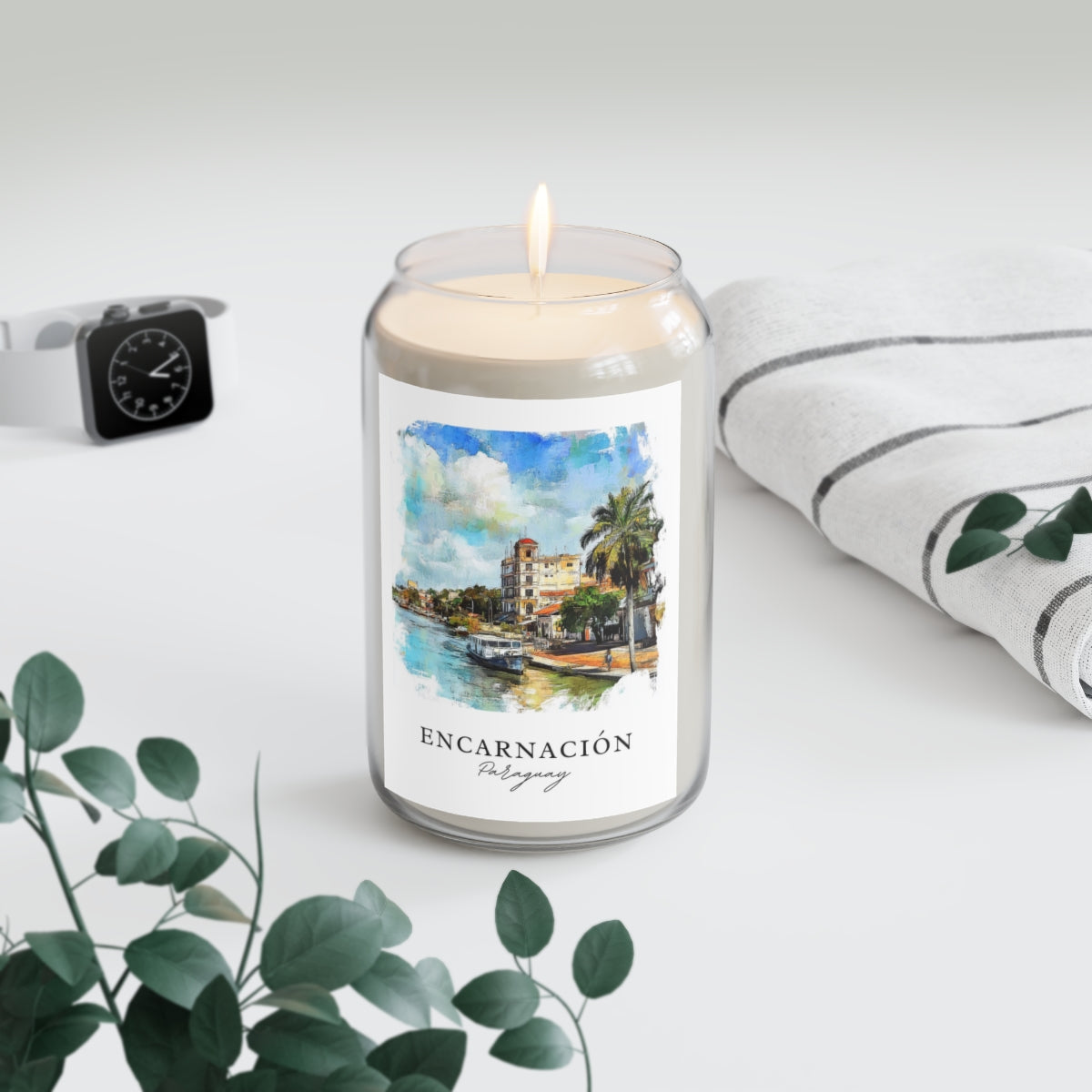 Encarnación, Paraguay scented soy candle