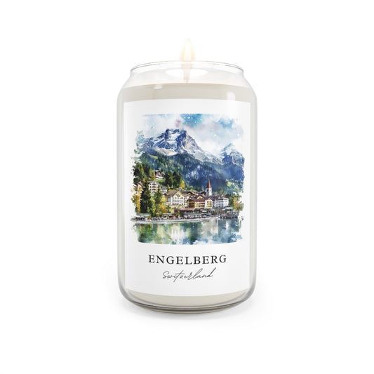 Engelberg, Switzerland scented soy candle