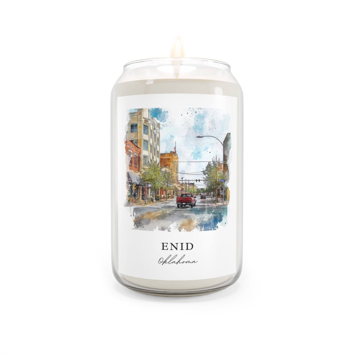 Enid, Oklahoma scented soy candle