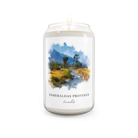 Esmeraldas Province, Ecuador scented soy candle