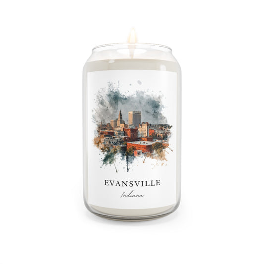 Evansville, Indiana scented soy candle