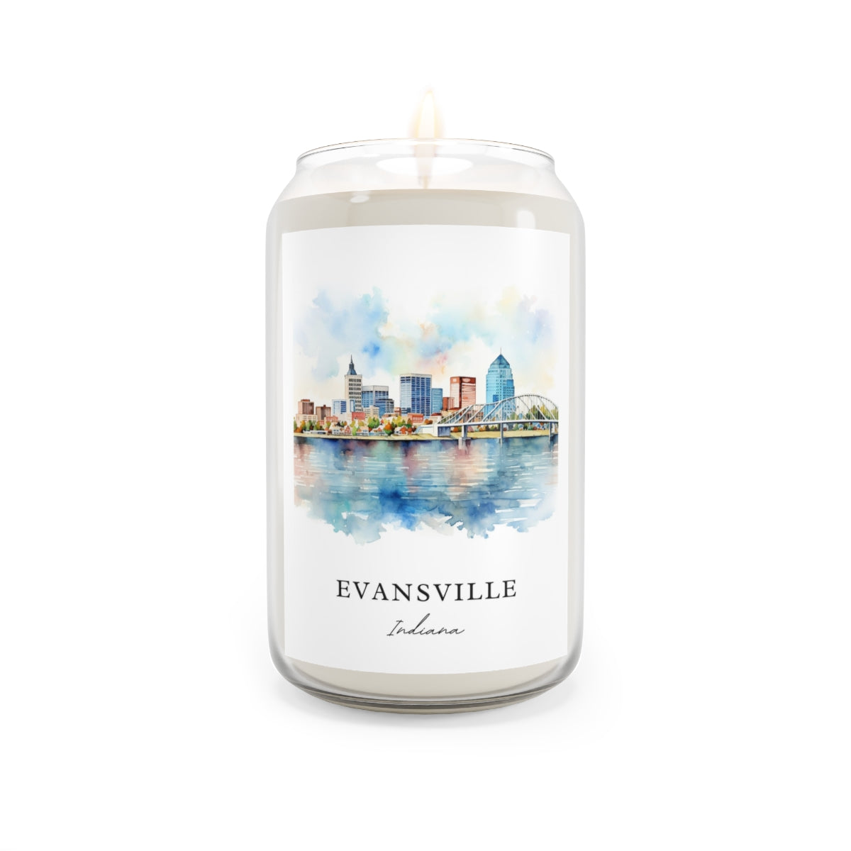 Evansville, Indiana scented soy candle