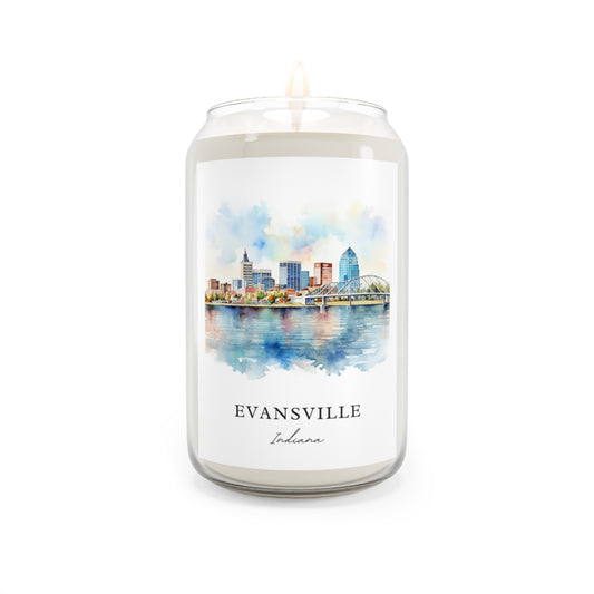 Evansville, Indiana scented soy candle