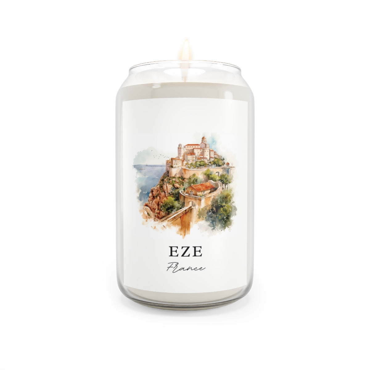 Èze, France Scented Soy Candle | French Riviera Travel Candle | Côte d’Azur Home Fragrance