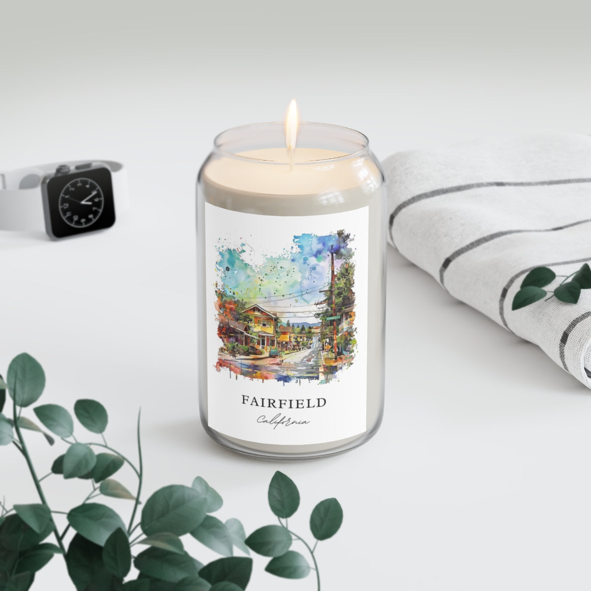 Fairfield, California scented soy candle