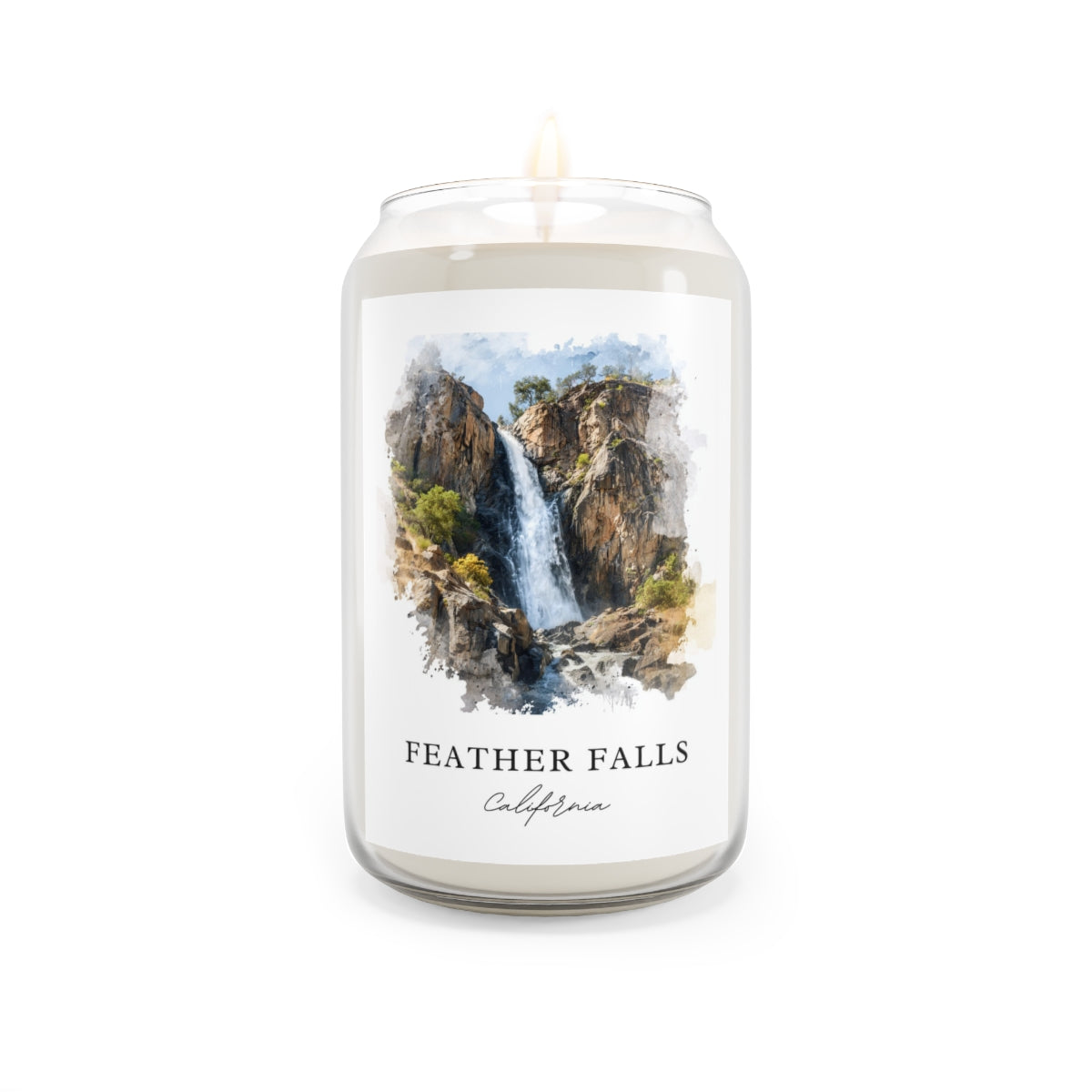 Feather Falls, California scented soy candle