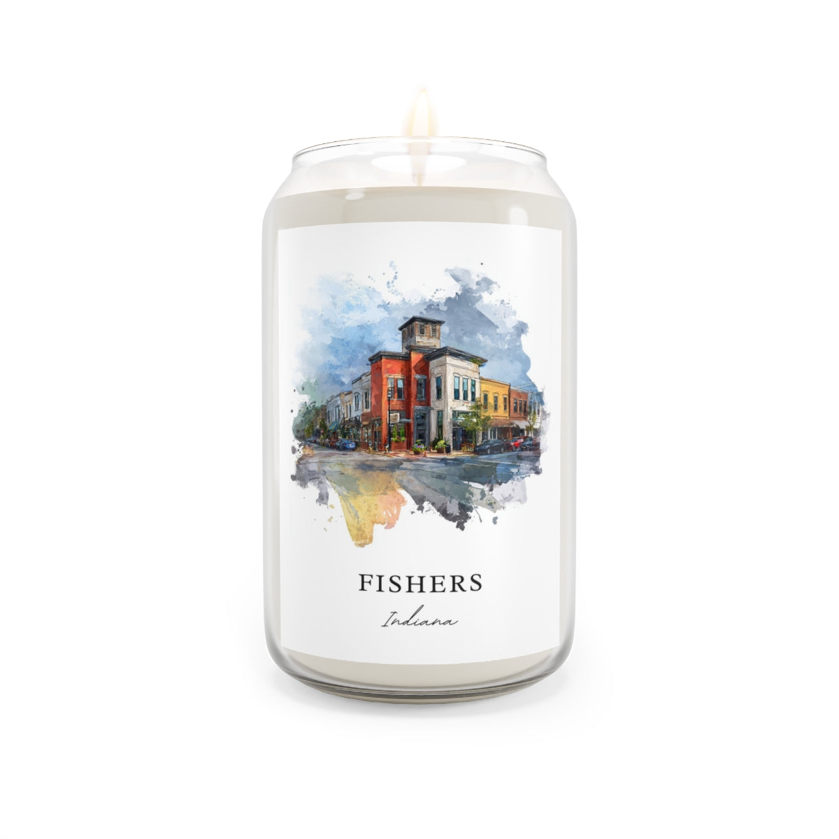 Fishers, Indiana scented soy candle