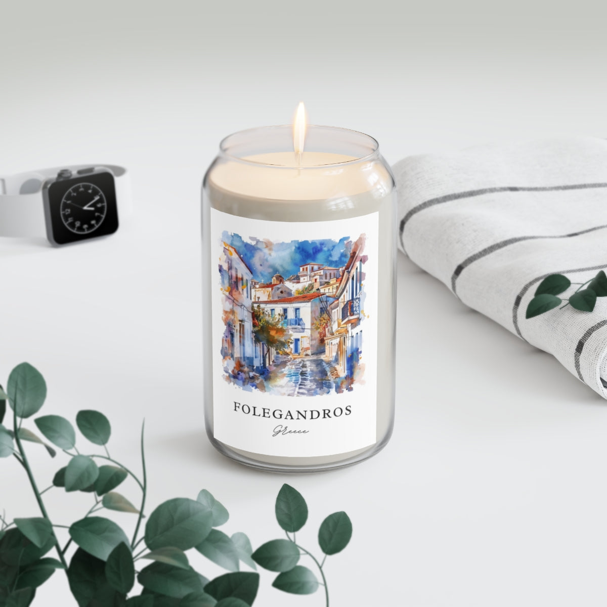 Folegandros, Greece scented soy candle