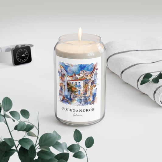 Folegandros, Greece scented soy candle
