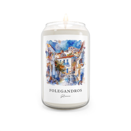 Folegandros, Greece scented soy candle