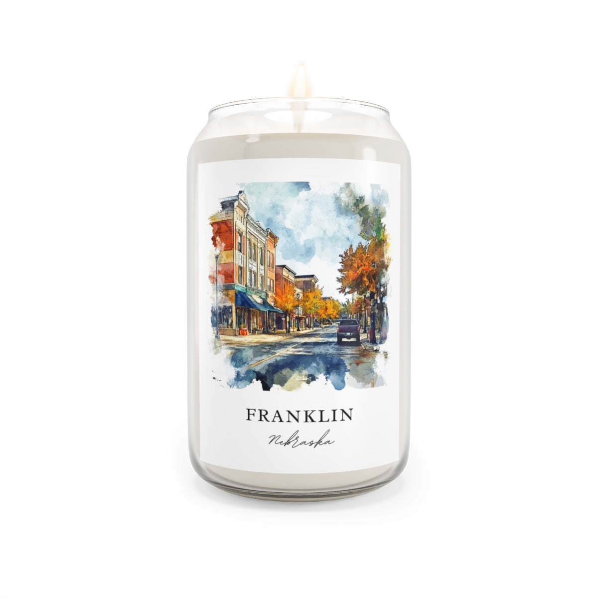 Franklin, Nebraska scented soy candle