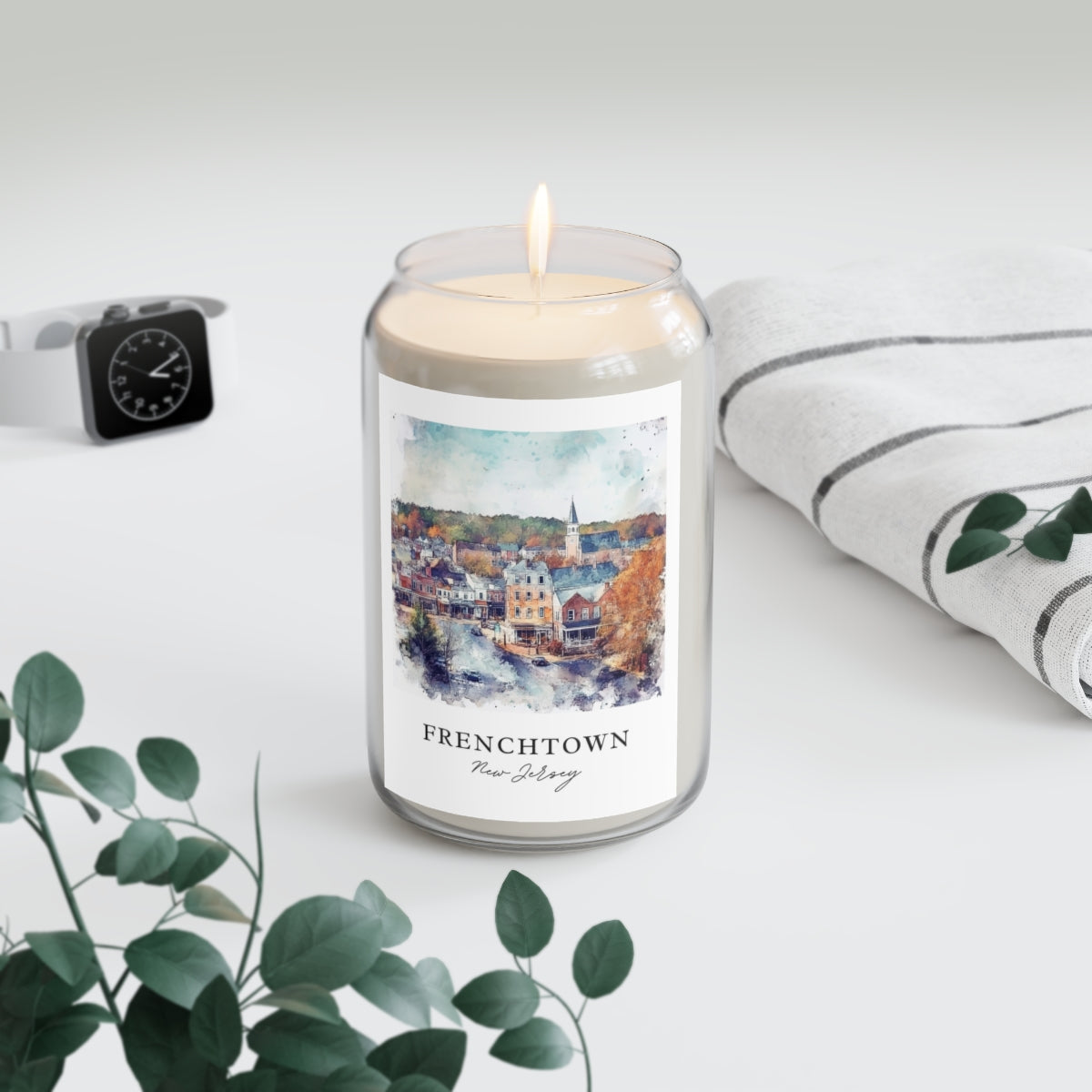 Frenchtown, New Jersey scented soy candle
