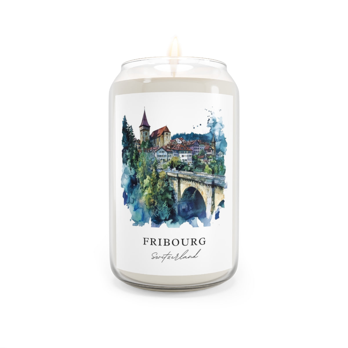 Fribourg, Switzerland scented soy candle