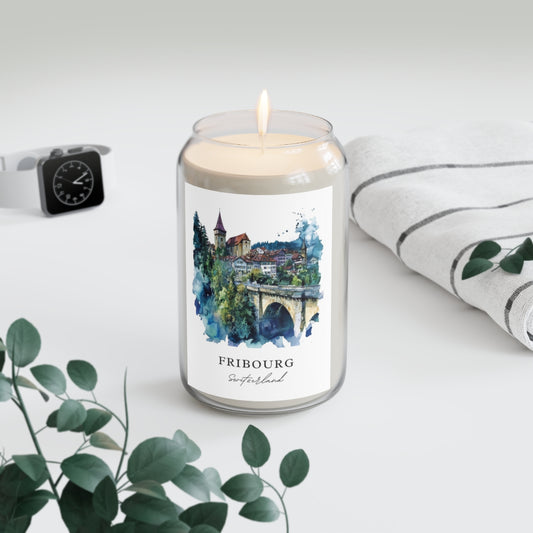 Fribourg, Switzerland scented soy candle
