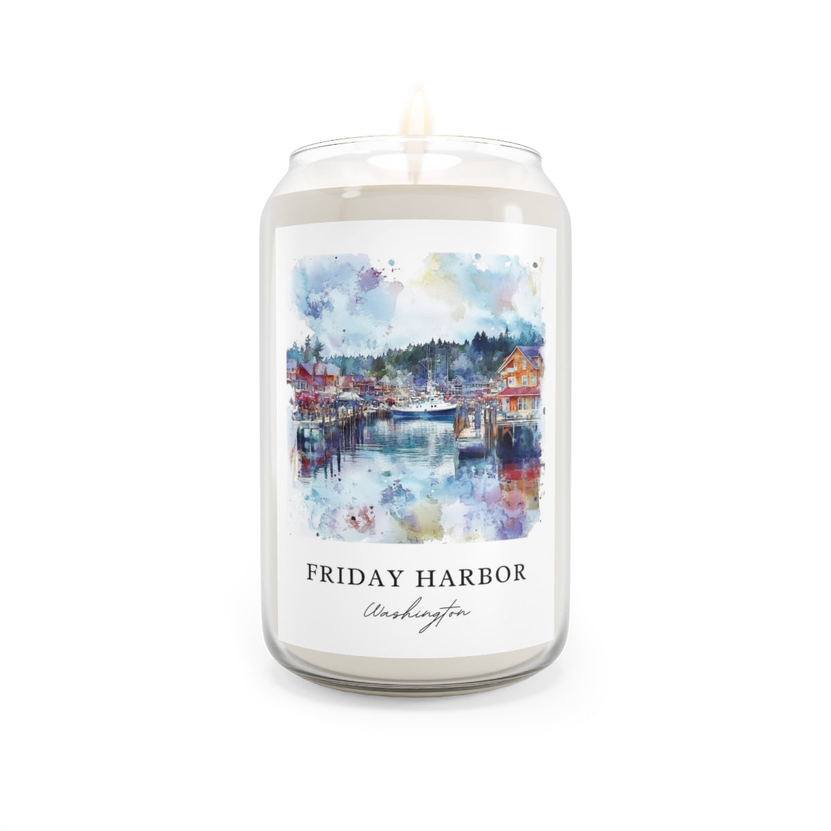 Friday Harbor, Washington scented soy candle