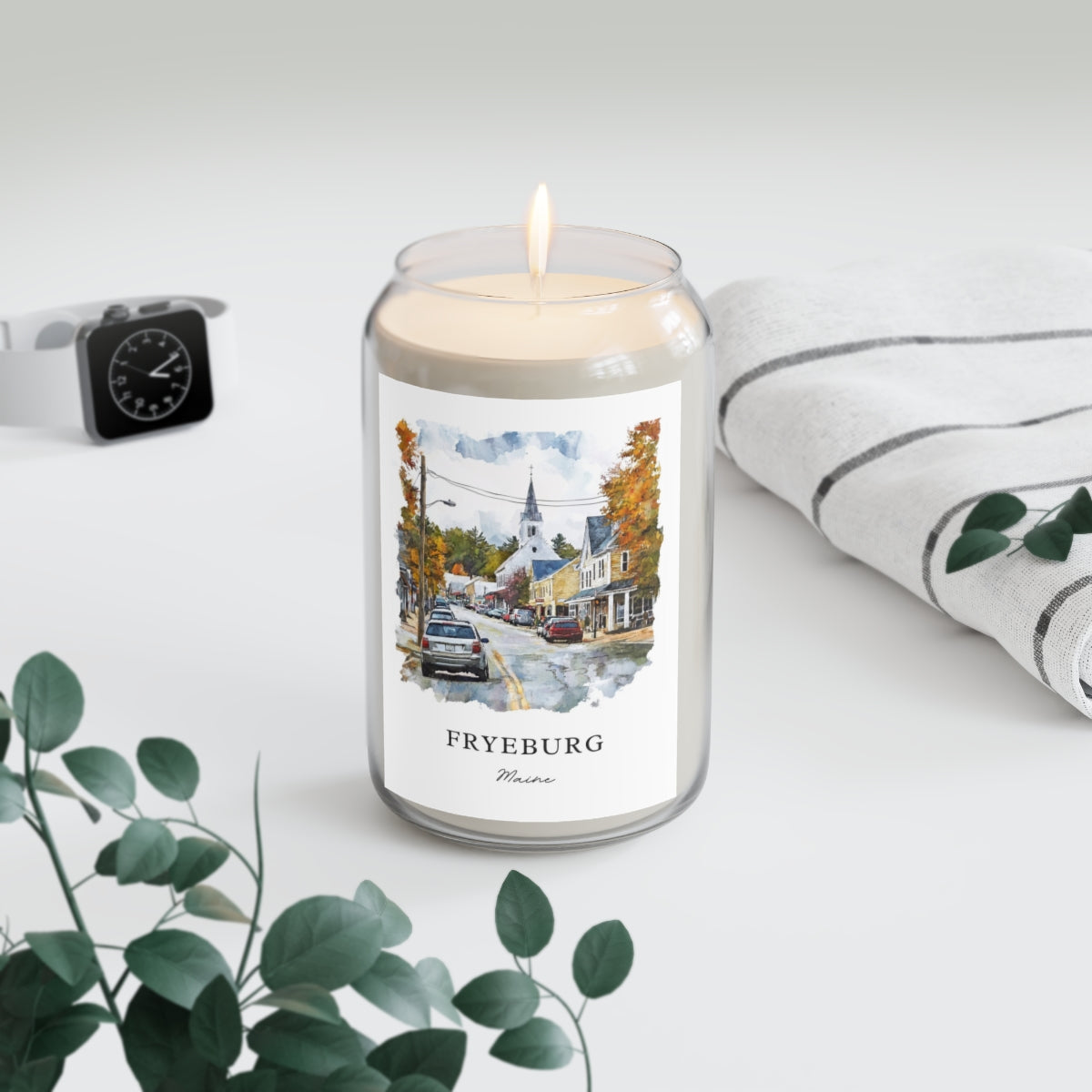 Fryeburg, Maine scented soy candle