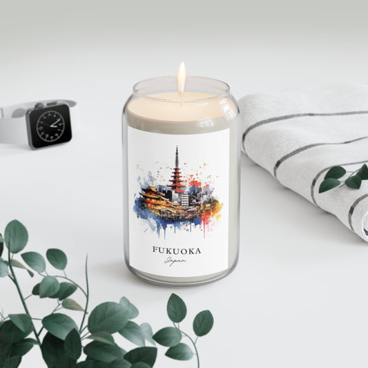Fukuoka, Japan scented soy candle