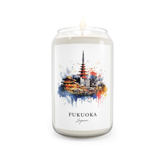 Fukuoka, Japan scented soy candle