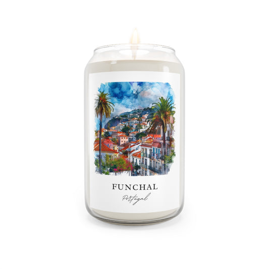 Funchal, Portugal scented soy candle