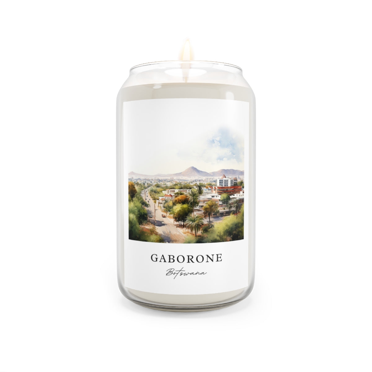 Gaborone, Botswana scented soy candle