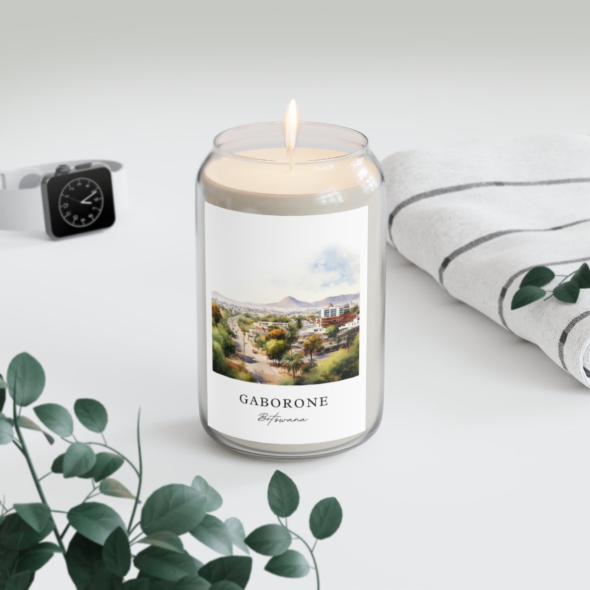 Gaborone, Botswana scented soy candle