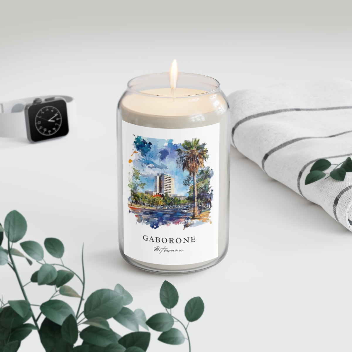 Gaborone, Botswana scented soy candle