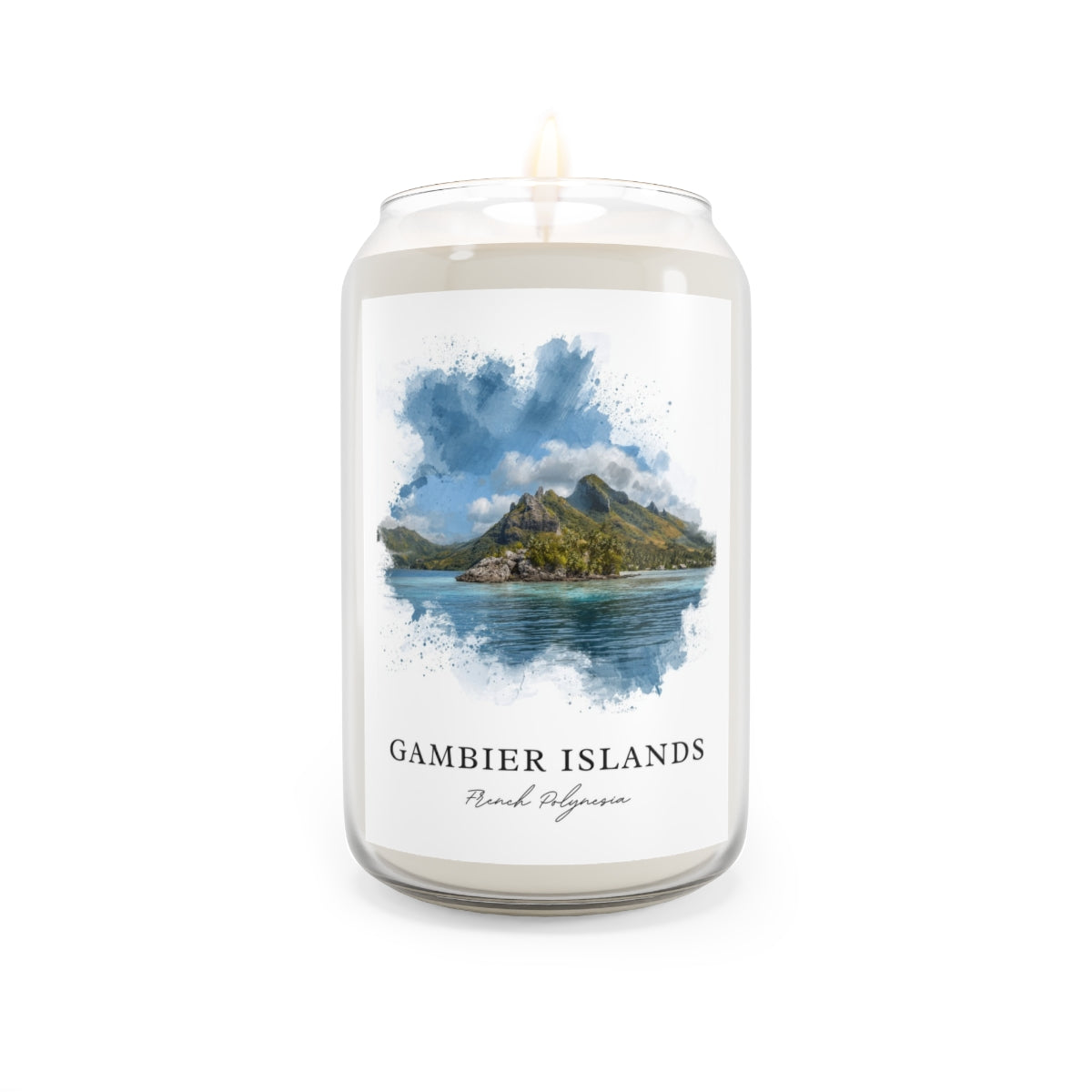 Gambier Islands, French Polynesia scented soy candle