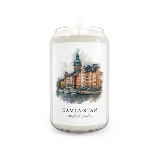 Gamla Stan, Stockholm Sweden scented soy candle