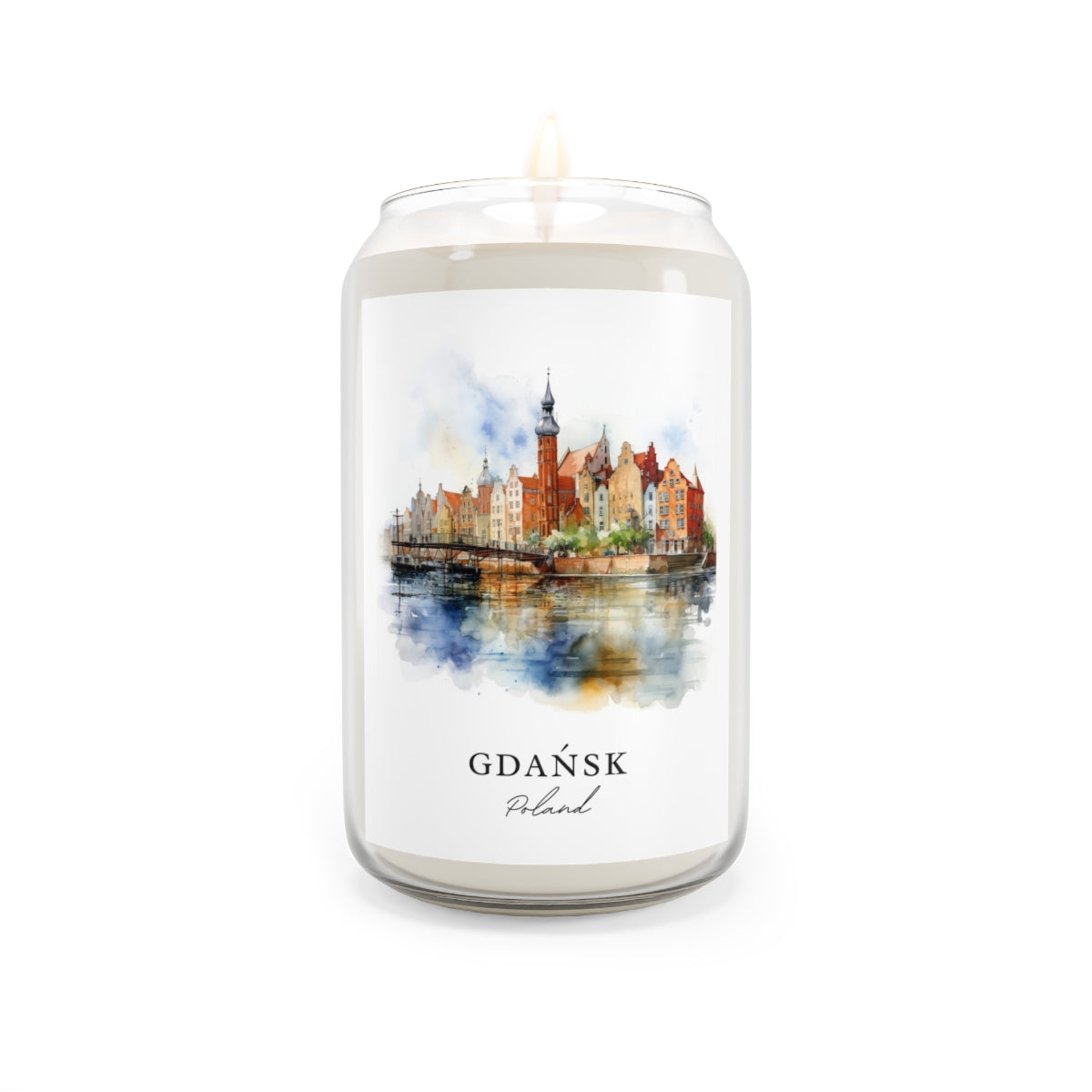 Gdańsk, Poland scented soy candle