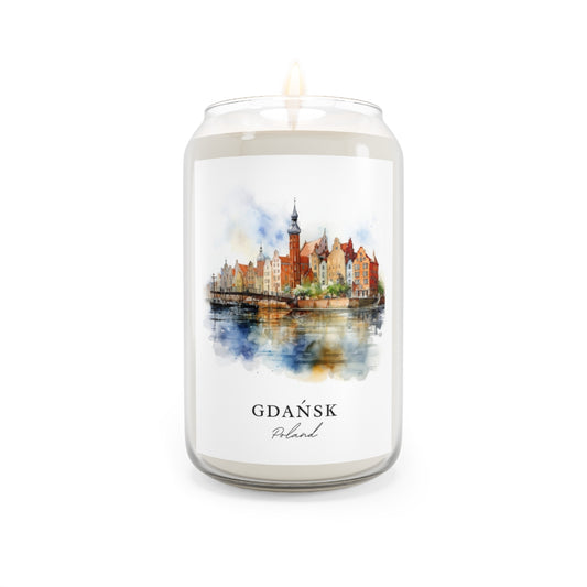 Gdańsk, Poland scented soy candle