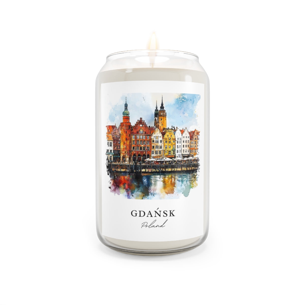 Gdańsk, Poland scented soy candle