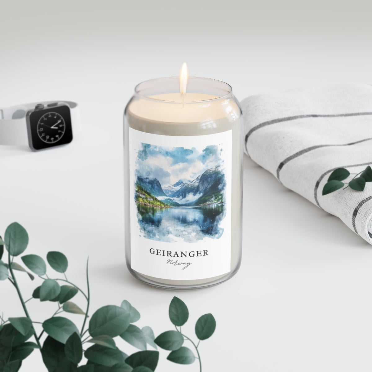 Geiranger, Norway scented soy candle