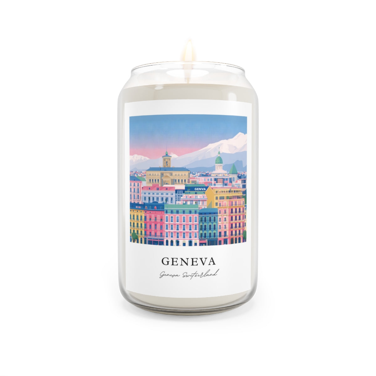 Geneva, Geneva Switzerland scented soy candle