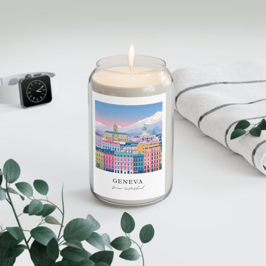 Geneva, Geneva Switzerland scented soy candle