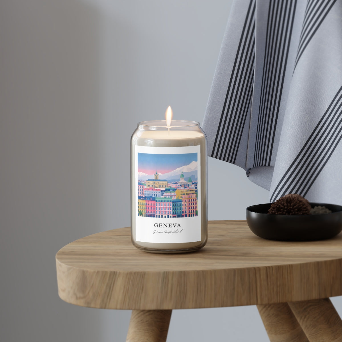 Geneva, Geneva Switzerland scented soy candle