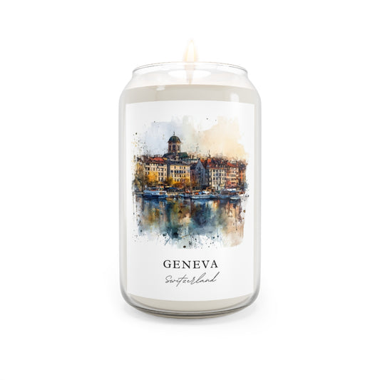 Geneva, Switzerland scented soy candle