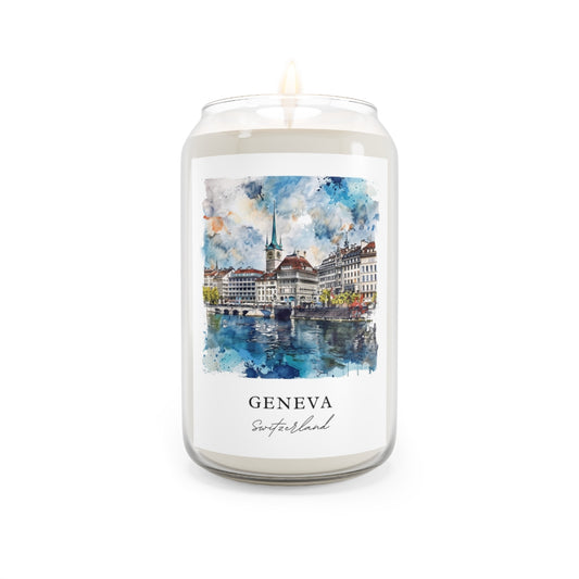 Geneva, Switzerland scented soy candle