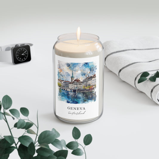 Geneva, Switzerland scented soy candle
