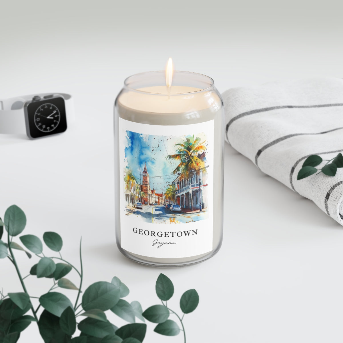 Georgetown, Guyana scented soy candle