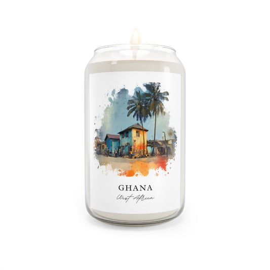 Ghana, West Africa scented soy candle